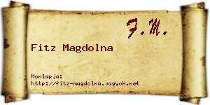 Fitz Magdolna névjegykártya